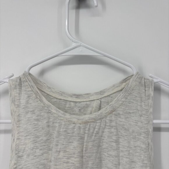 Lululemon Tie Tank Top Womens Size 4 Heather Gray *Read* Gym Athletic - Picture 3 of 7